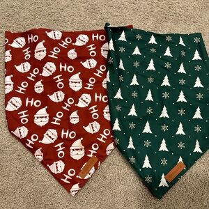 Size L dog Christmas bandanas